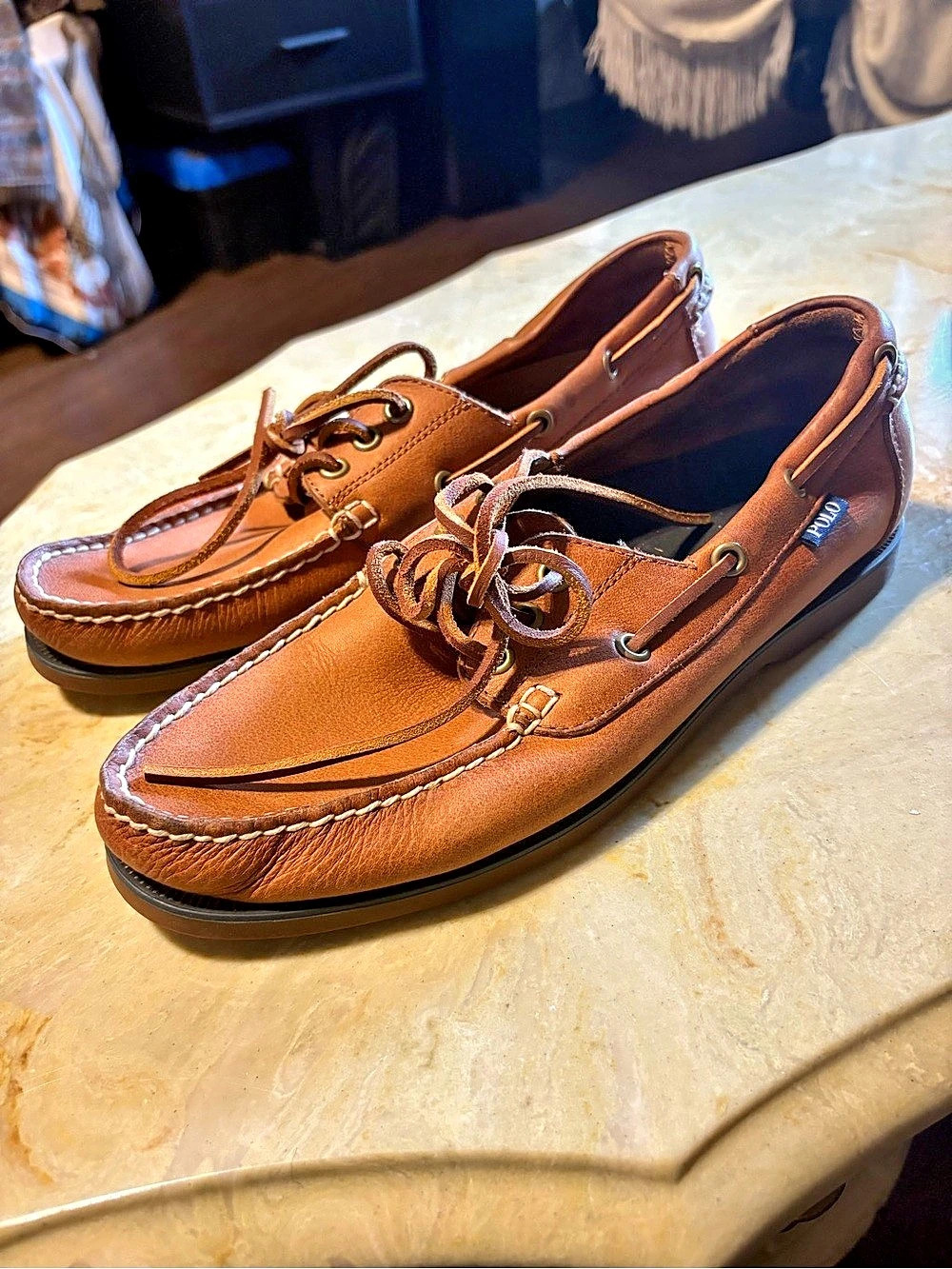 Polo Ralph Lauren Men's Brown Boat Shoes